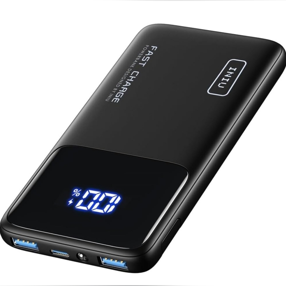 INIU Power Bank, 10500mAh Slimmest USB C Portable Charger, 22.5W Fast Charging